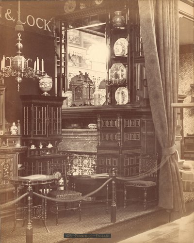 Výstava nábytku Collinson & Lock (stříbrný albínový tisk) od Centennial Photographic Co.