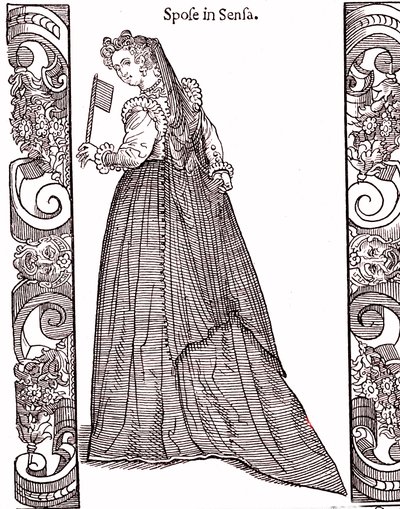 Nevěsta v BENÁTKÁCH v době Nanebevstoupení od Cesare (after) Vecellio