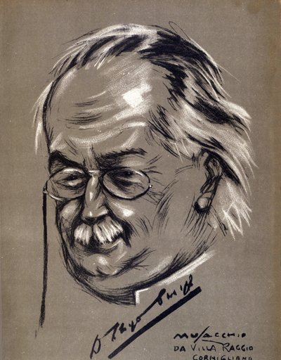 David Lloyd George (1863-1945), britský politik. Cartoon od Cesare Musacchio (narozen 1882) od Cesare Annibale Musacchio