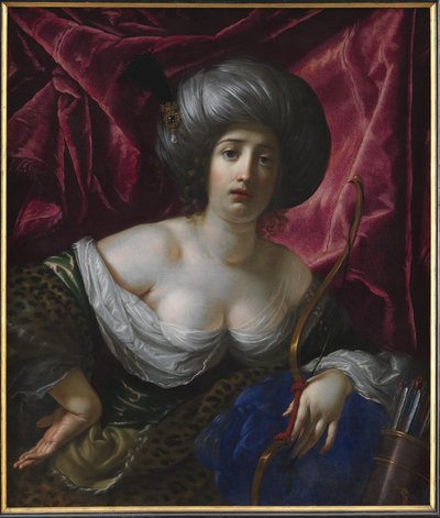 Žena zobrazená jako bohyně Diana od Cesare Dandini