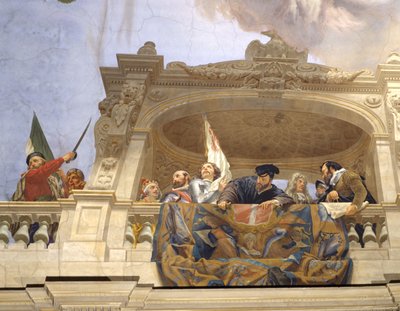 Ettore, Andrea Doria, F. Ferrucci, M. Colonna a Doge Morosini (detail 3433390) od Cesare Mariani