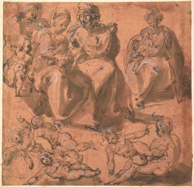 Studie Svaté rodiny od Cesare Pollini