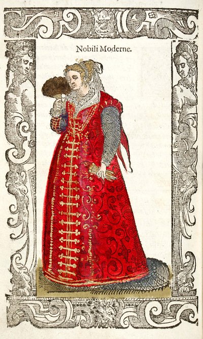 Moderní šlechtici. Od: De gli habiti ancient et modern, 1598 od Cesare Vecellio