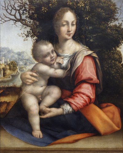 Madonna a dítě (Naše paní ze stromu) od Cesare da Sesto