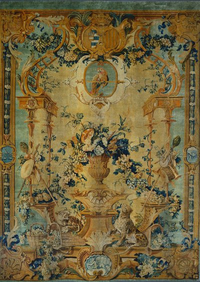 Panel továrny na mýdlo: podzim, c. 1717. od Chaillot Workshops Royal Savonnerie Manufactory