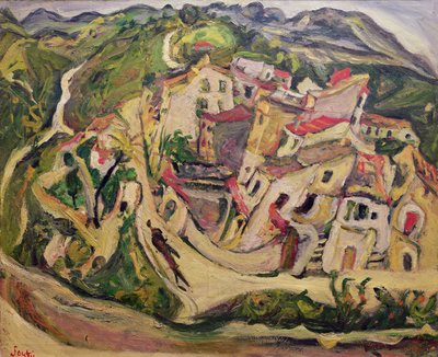 Domy v Cagnes, 1923 od Chaim Soutine