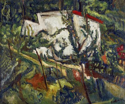 Obraz House of Clamart od Chaima Soutina (1893-1943), c. 1918 - Olej na plátně, 60x72,8 - Soukromá sbírka od Chaim Soutine