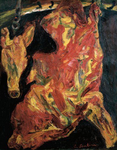 Strana hovězí a telecí hlavy od Chaim Soutine