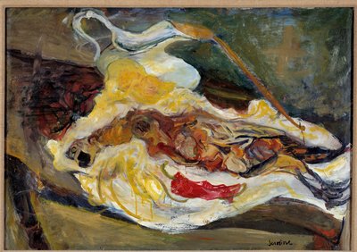Zátiší s obrazem bažanta od Chaima Soutinea (1893-1943) 20. století. Ztlumit. 0,64 x 0,92 m Paříž, Musee de l
