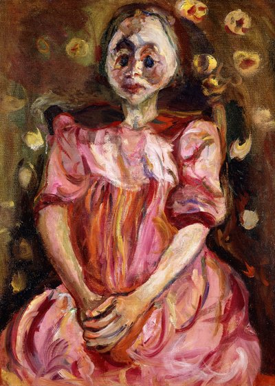 Holčička v růžovém; La Petite Fille en Rose, 1923-1924 od Chaim Soutine