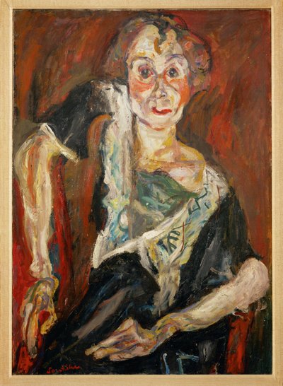 Stará herečka (malba na plátně) od Chaim Soutine