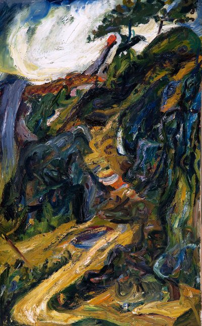 Klikatá silnice, poblíž Gréolières od Chaim Soutine