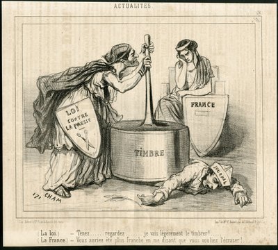 Ilustrace Cham (1819-1879) v Le Charivari od Amédée de Noé
