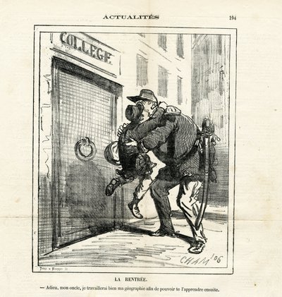 Ilustrace Cham (1819-1879) v Le Charivari od Amédée de Noé