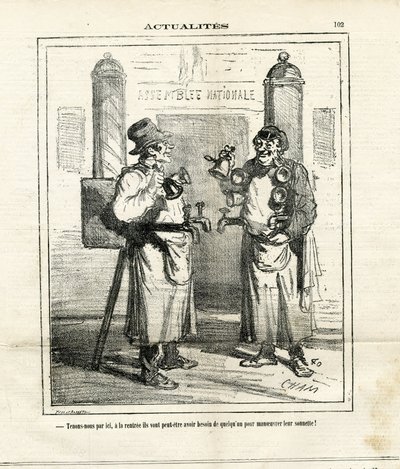 Ilustrace Cham (1819-1879) v Le Charivari od Amédée de Noé