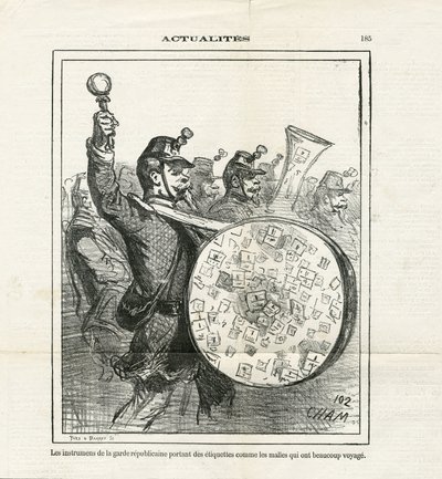 Ilustrace Cham (1819-1879) v Le Charivari od Amédée de Noé
