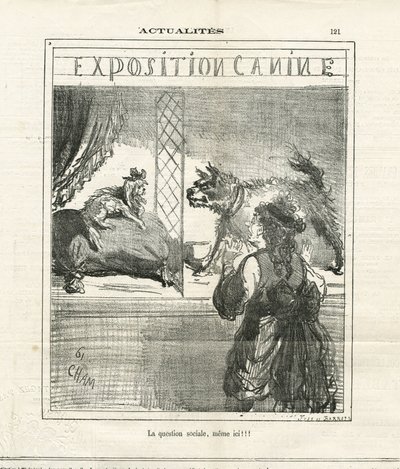 Ilustrace Cham (1819-1879) v The Charivari od Amédée de Noé
