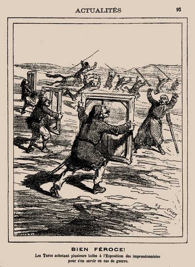 Divoký! Turci koupili několik děl na výstavě impresionistů..., 1877. od Cham