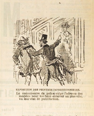 Policejní komisař požaduje adresy modelů, aby byly pohřbeny..., 1877. od Cham