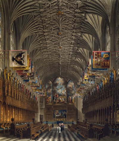 Sbor kaple svatého Jiří na hradě Windsor od Charles (after) Wild