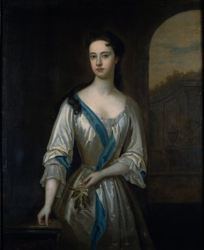 Portrét Dorothy Savile, hraběnky z Burlingtonu (olej na plátně) od Charles (attr. to) Jervas
