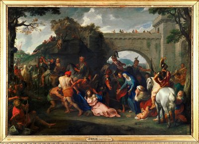 Nesení kříže... od Charles (studio of ) Le Brun