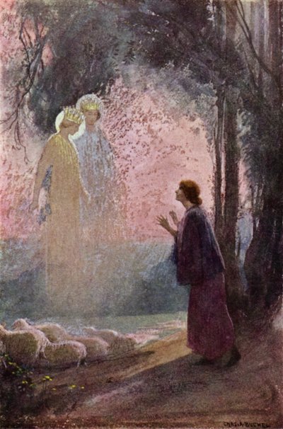 Johanka z Arku: Volání (barevné lito) od Charles A. Buchel