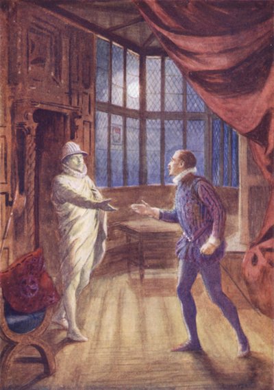Socha přivolává Dona Giovanniho (barevné lito) od Charles A. Buchel