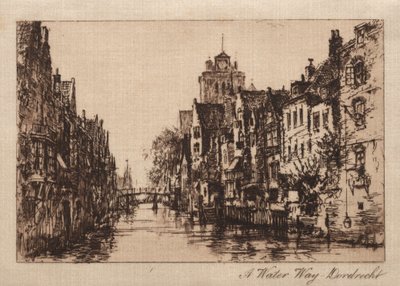 Vodní cesta, Dordrecht, 1885. od Charles A. Vanderhoof