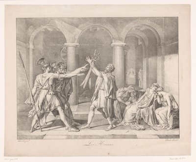 Eed of the Horatii Les Horaces (název na objektu) od Charles Achille D