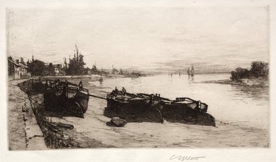 Bahenní čluny na Temži, 1883. od Charles Adams Platt