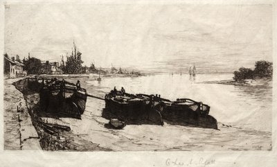 Bahenní čluny na Temži, 1883. od Charles Adams Platt