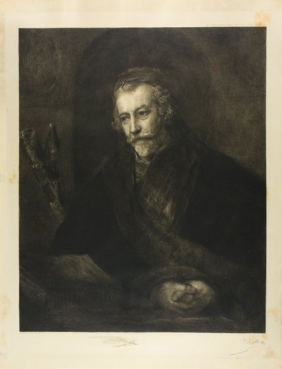 Portrét muže v čepici od Charles Albert Waltner