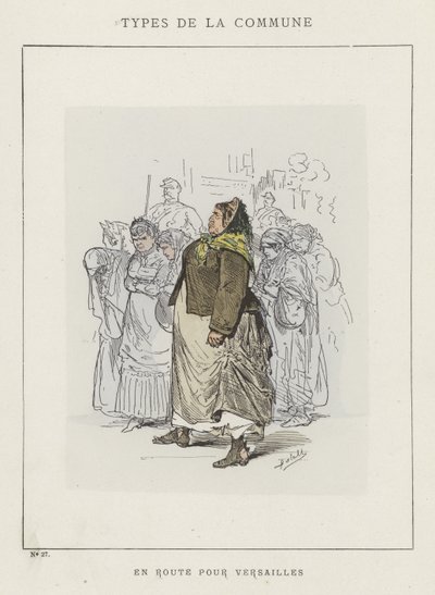 Na cestě do Versailles od Charles Albert d Arnoux Bertall