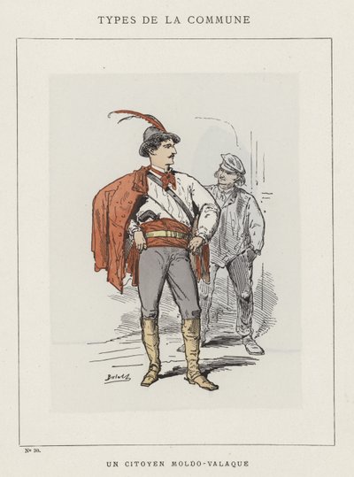 Moldavsko-valašský občan od Charles Albert d Arnoux Bertall
