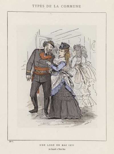 Lodge v květnu 1871, Au Canard a Trois Becs od Charles Albert d Arnoux Bertall