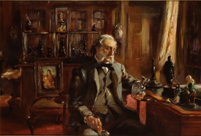 Amateur chez lui The Collector at Home, konec 19. století od Charles Alexander