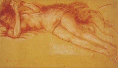 Žena čte v posteli od Charles Alexandre Malfray