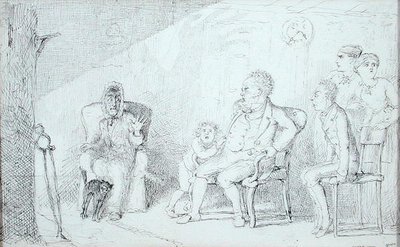 Ghost Story (pero a inkoust na papíře) od Charles Altamont Doyle