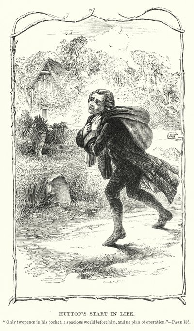 Huttonův začátek v životě (rytina) od Charles Altamont Doyle