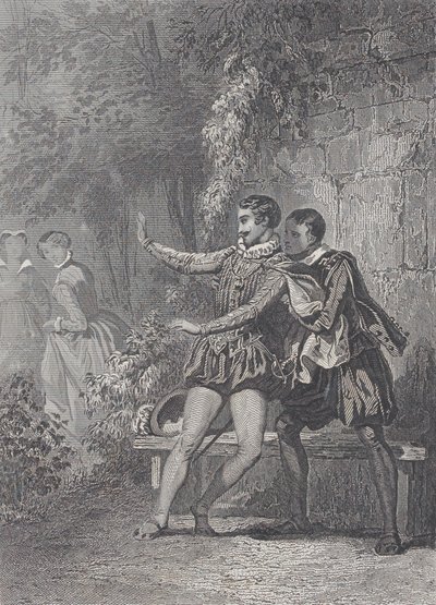 Paní z Monsoreau La Dame de Monsoreau, 1830-73. od Charles Amedee Colin