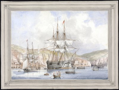 Vue de Malte (View at Malta) - Malba Charlese Andrewa Dyce (1816-1853), akvarel na papíře (25,1x34,9 cm), cca 1849 - Yale University (USA) od Charles Andrew Dyce