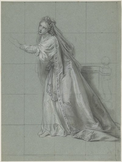 Studie ženy (Rodugune) otočené doleva od Charles Antoine Coypel