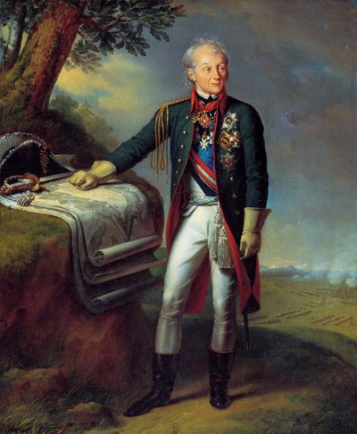 Polní maršál Generalissimo Prince Alexander Suvorov, ruský voják, 1815. od Charles Auguste Guillaume Steuben