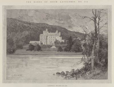 Castlewellan, Dům a jezero od Charles Auguste Loye
