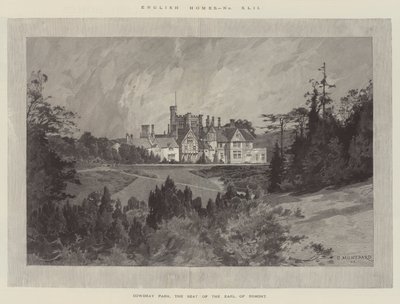 Cowdray Park, sídlo hraběte z Egmontu od Charles Auguste Loye