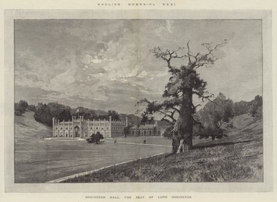 Donington Hall, sídlo lorda Doningtona od Charles Auguste Loye