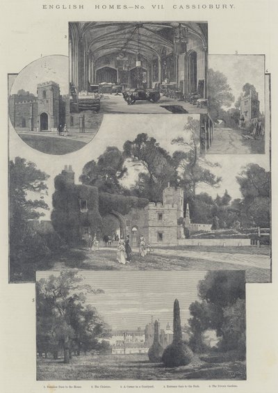 English Homes, Cassiobury od Charles Auguste Loye