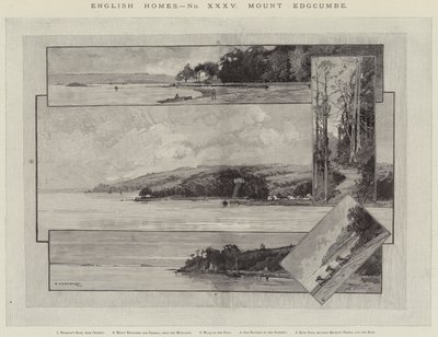 English Homes, Mount Edgcumbe od Charles Auguste Loye