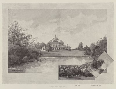 English Homes, Stoke Park od Charles Auguste Loye